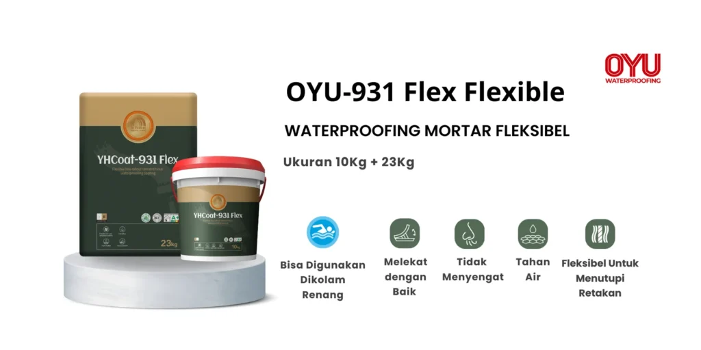 Waterproof kolam ikan koi | Bahan waterproofing kolam renang | Waterproofing untuk tandon air beton