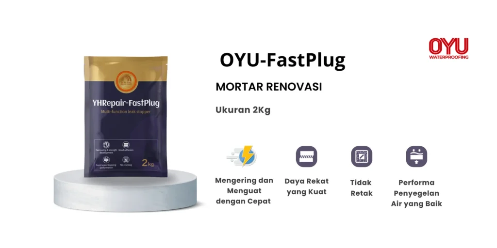 Mengatasi dak beton retak rambut | semen sumbat bocor | Semen pelapis kolam ikan koi