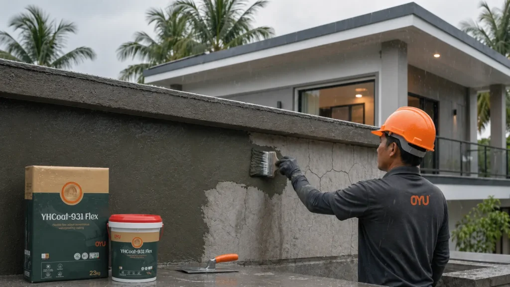 Material waterproof pencegah retakan