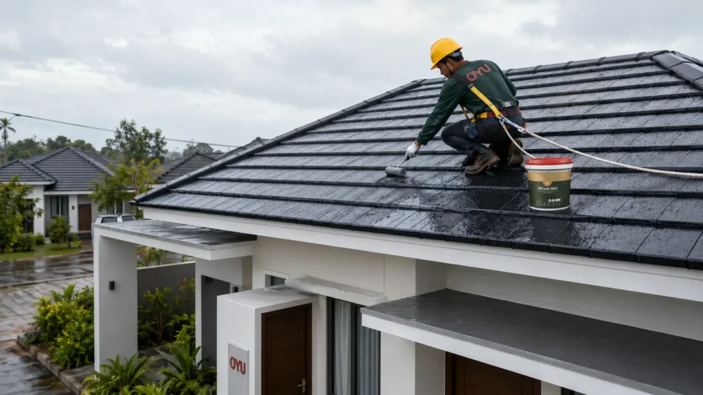 waterproofing atap rumah KPR