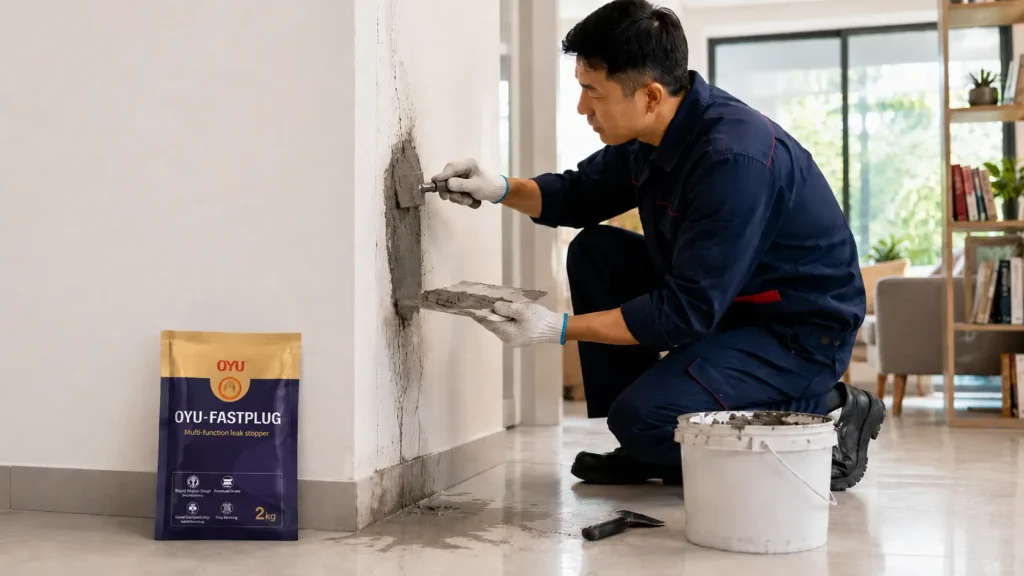 Mortar instan untuk perbaikan darurat