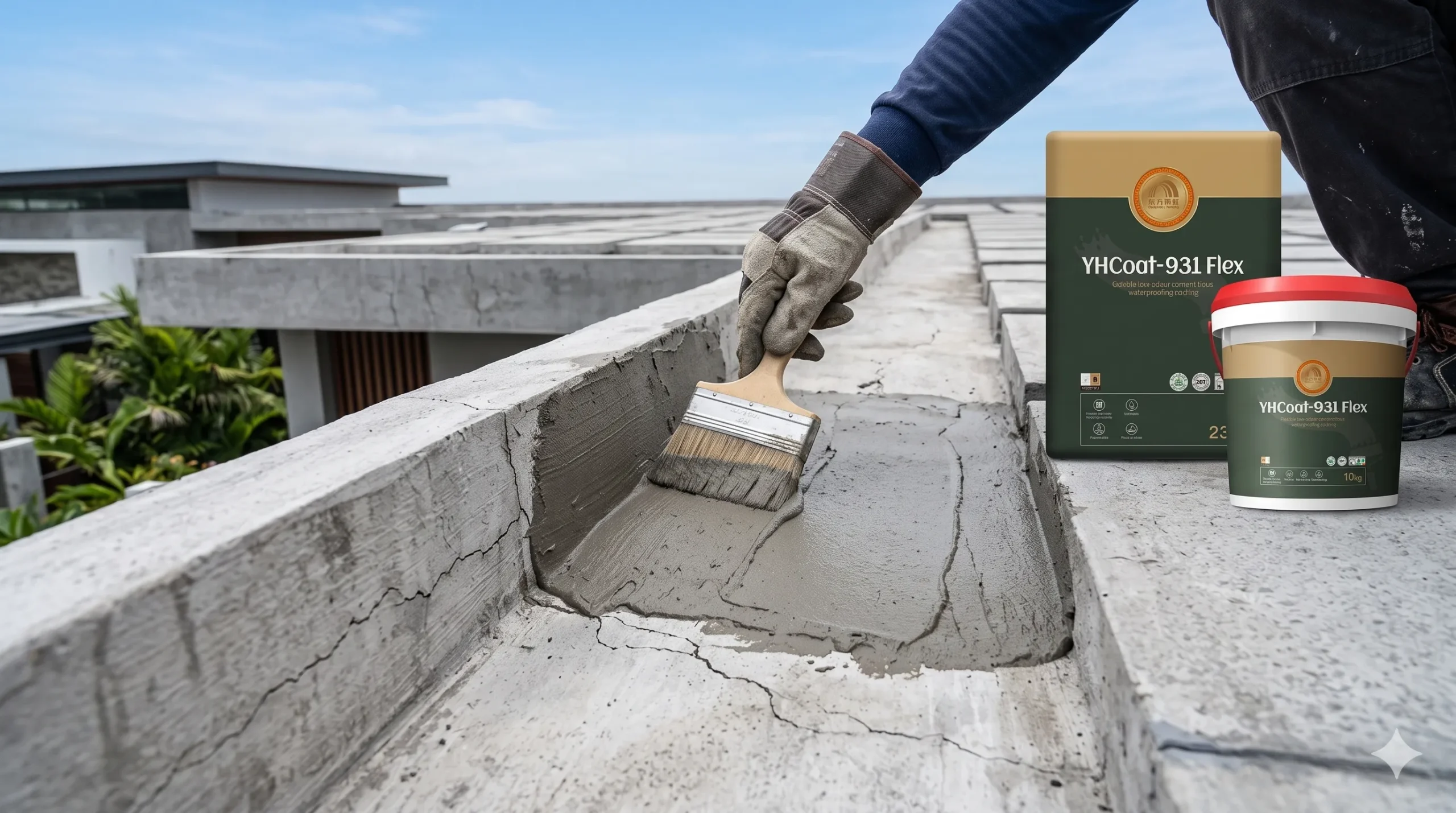 mortar fleksibel untuk talang beton